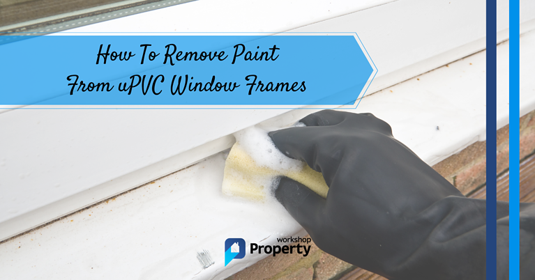 how to remove paint from upvc window frames