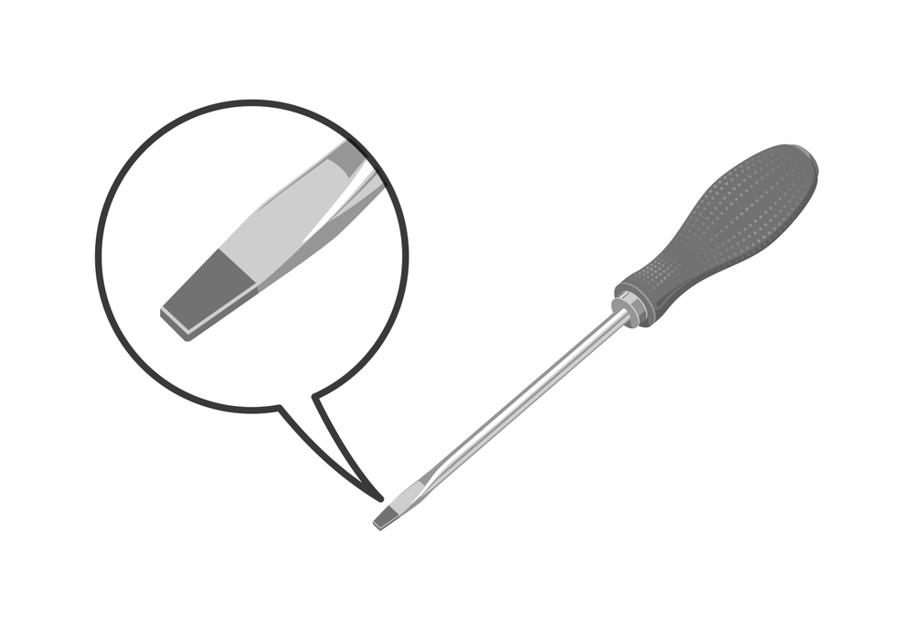 flat-head screwdriver illustration