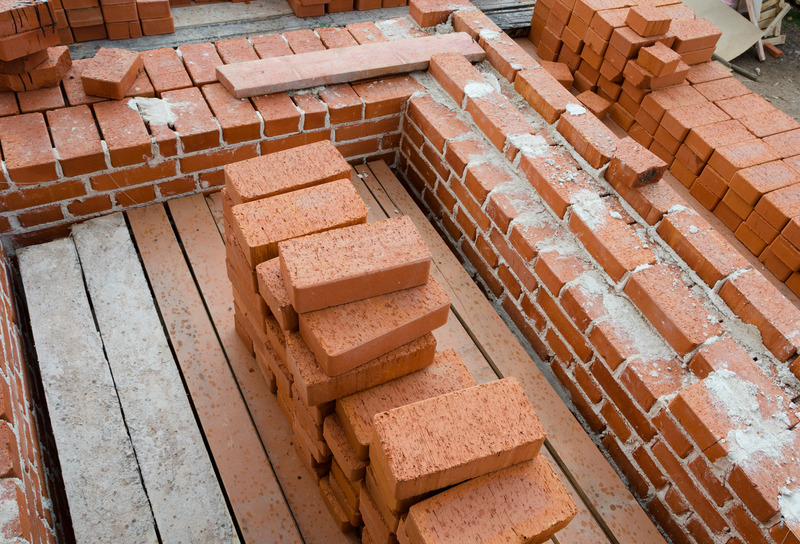 stack of clay bricks